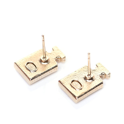 Chanel Coco No 5 Perfume Bottle Earrings Gold 7 of 8