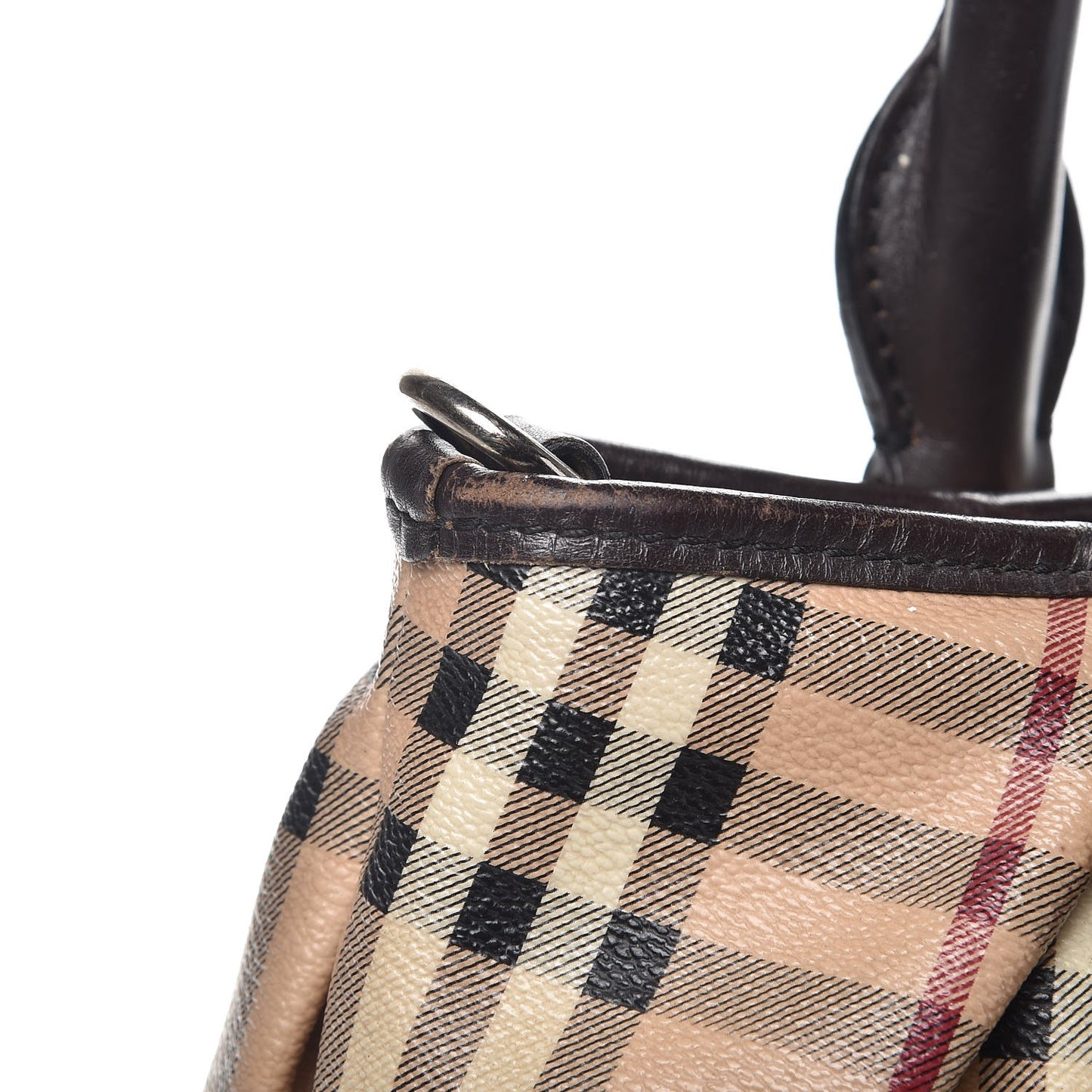 Haymarket Check Medium Heathcliff Tote Chocolate