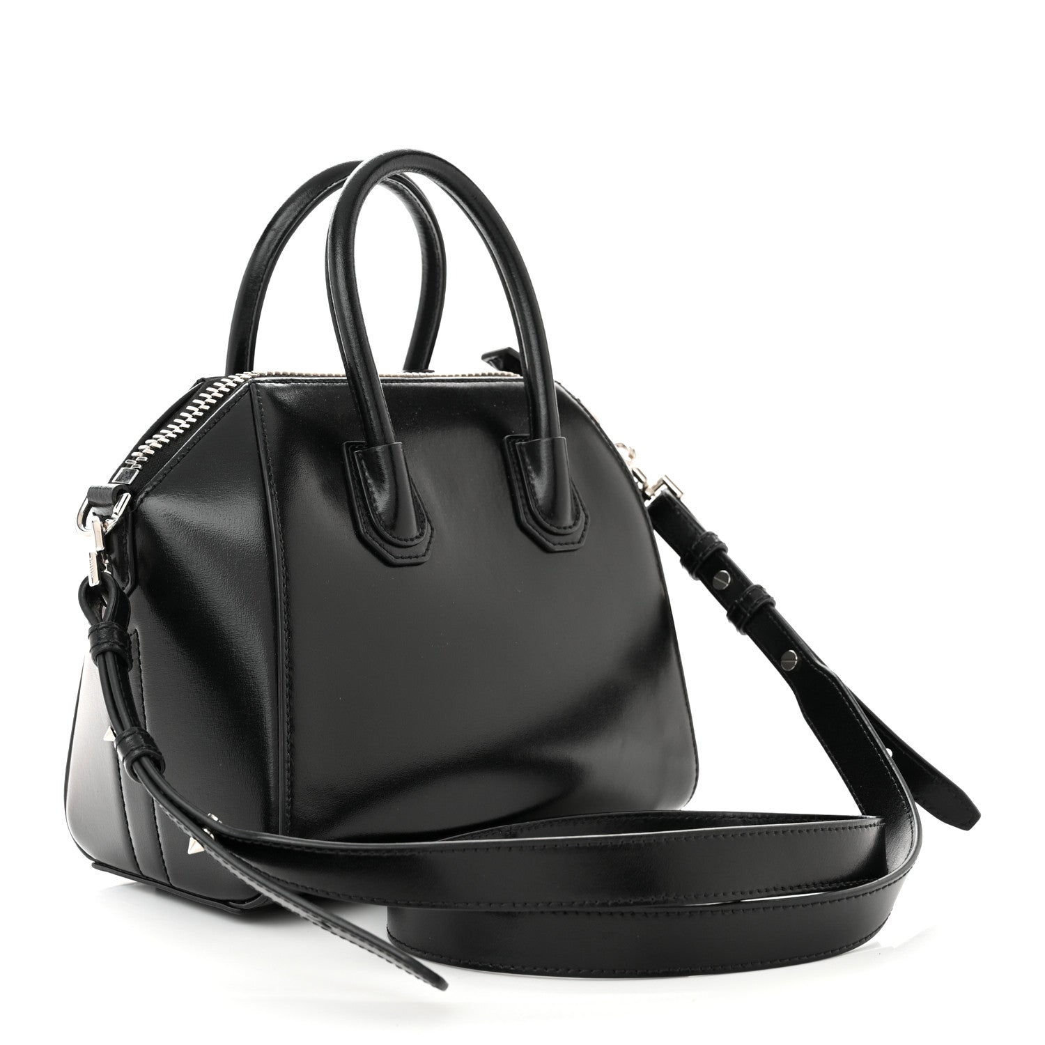 Givenchy Shiny Lord Calfskin Mini Antigona Black 3 of 10