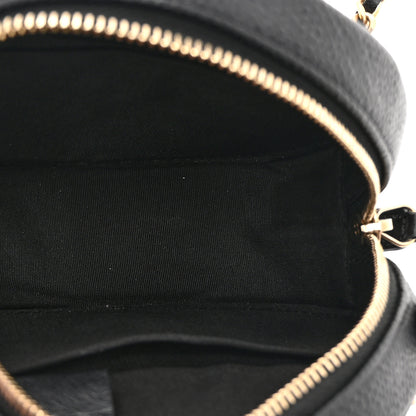 Chanel Caviar Quilted Round Filigree Crossbody Black 5 of 10