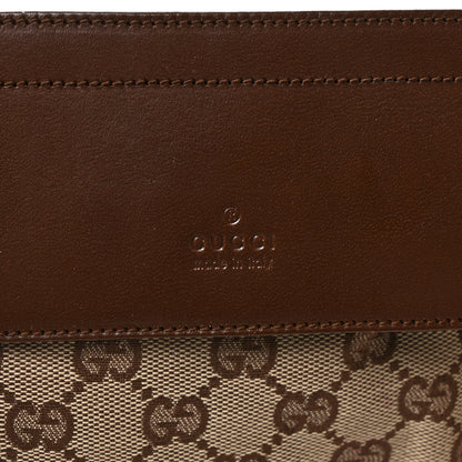 Gucci GG Monogram Double Pocket Belt Bag Dark Brown 6 of 8