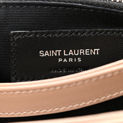 Saint Laurent Calfskin Y Quilted Monogram Toy Loulou Crossbody Bag Latte 7 of 11