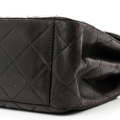 Chanel Lambskin Quilted CC Flap Shoulder Bag Dark Brown 12 of 18
