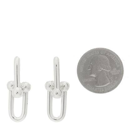 Tiffany Sterling Silver Large HardWear Link Earrings 2 of 5