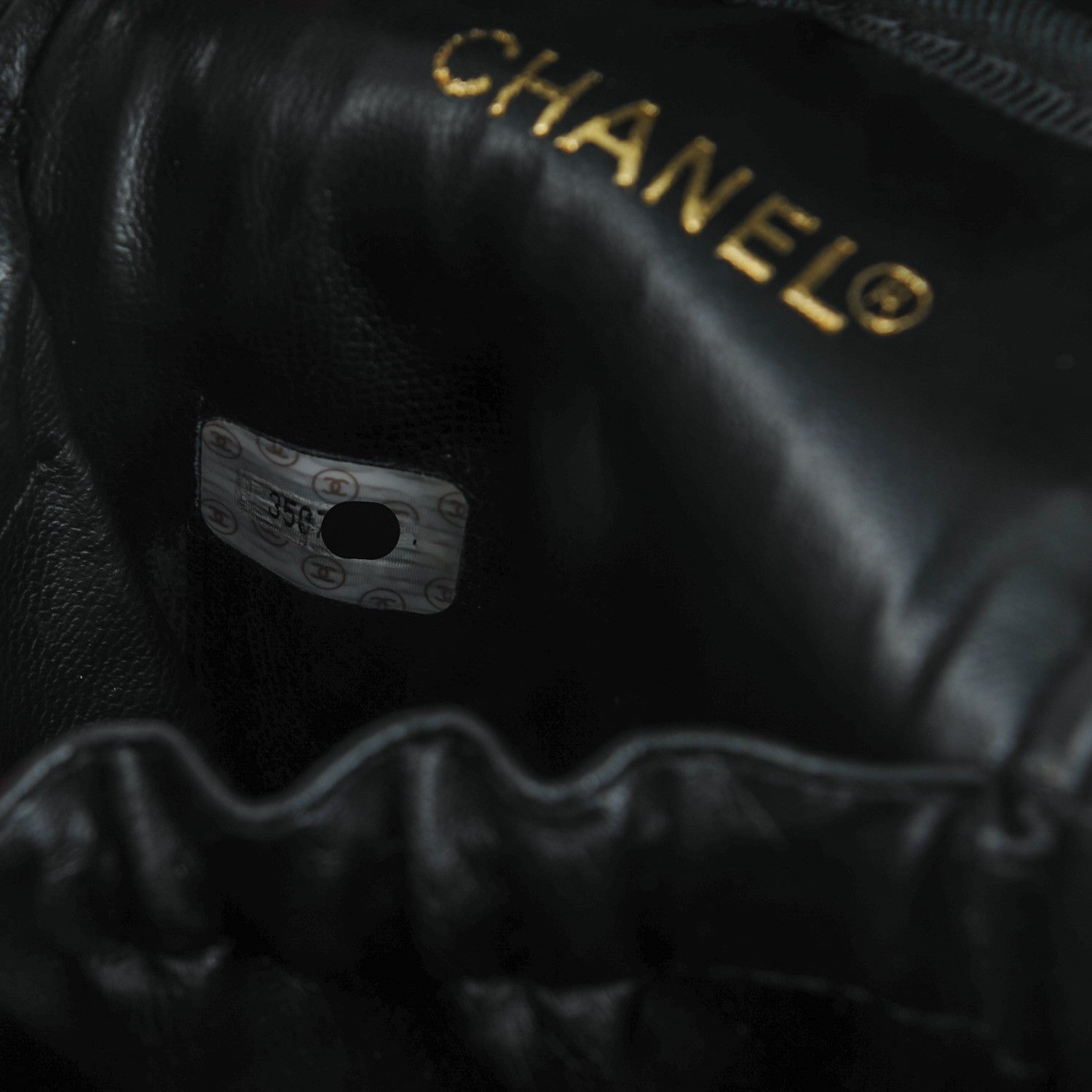 Chanel Lambskin Vanity Cosmetic Case Black 8 of 8