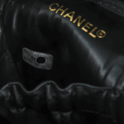 Chanel Lambskin Vanity Cosmetic Case Black 8 of 8