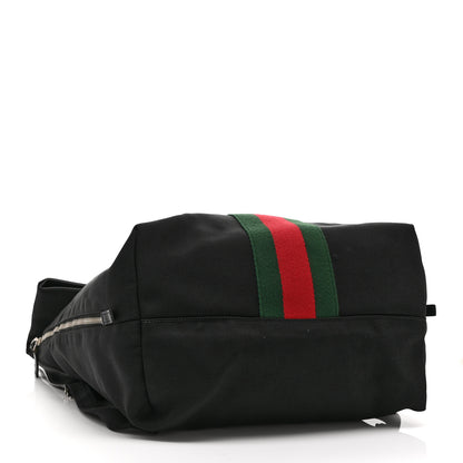 Gucci Techno Canvas Web Single Buckle Backpack Black 4 of 10