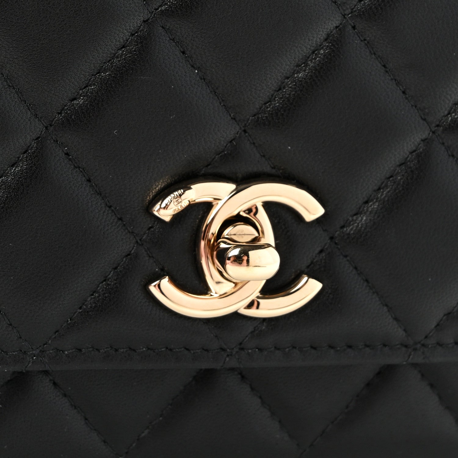 Chanel Lambskin Quilted Trendy CC Wallet On Chain WOC Black 9 of 13