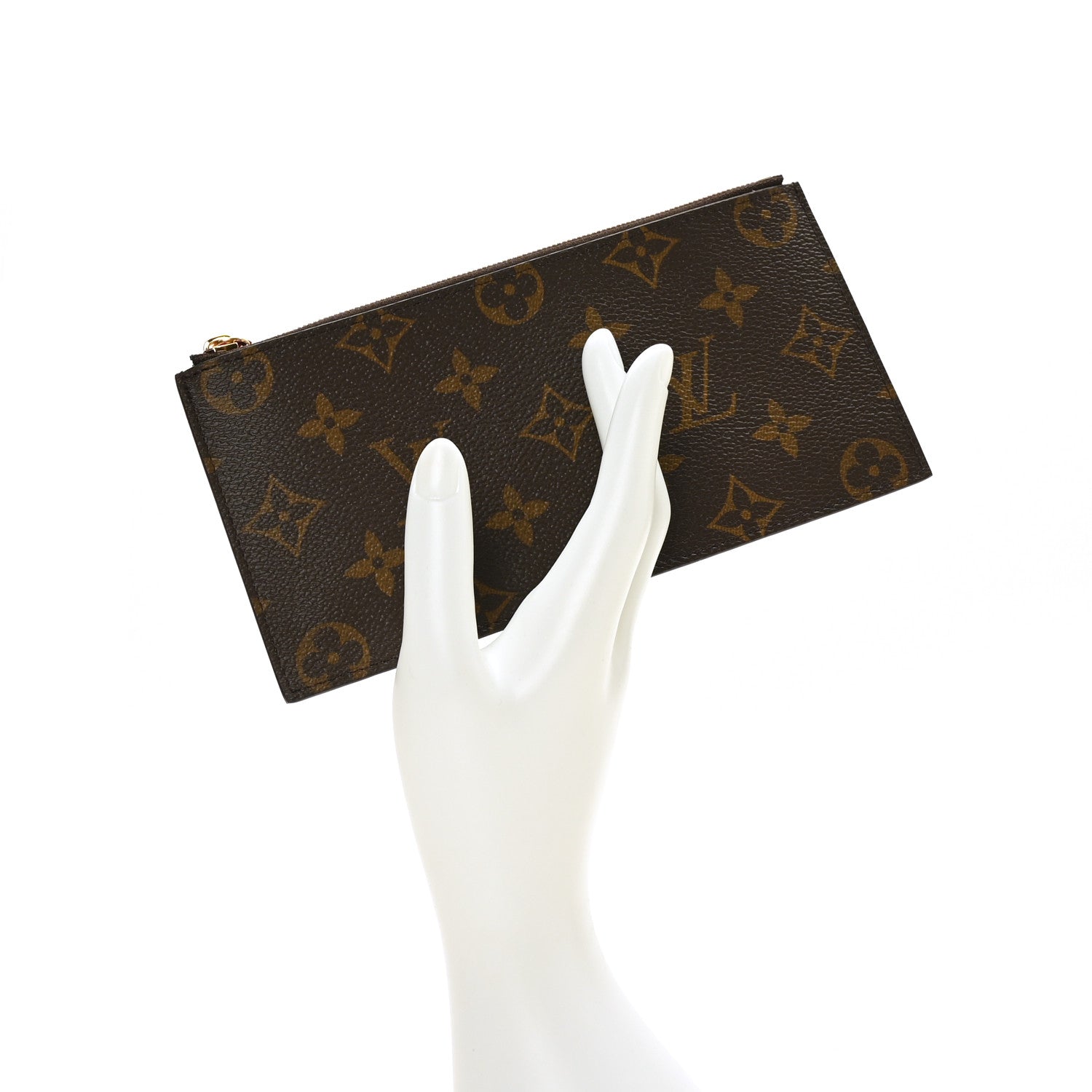 Louis Vuitton Monogram Felicie Chain Wallet Zippered Insert Fuchsia 2 of 6