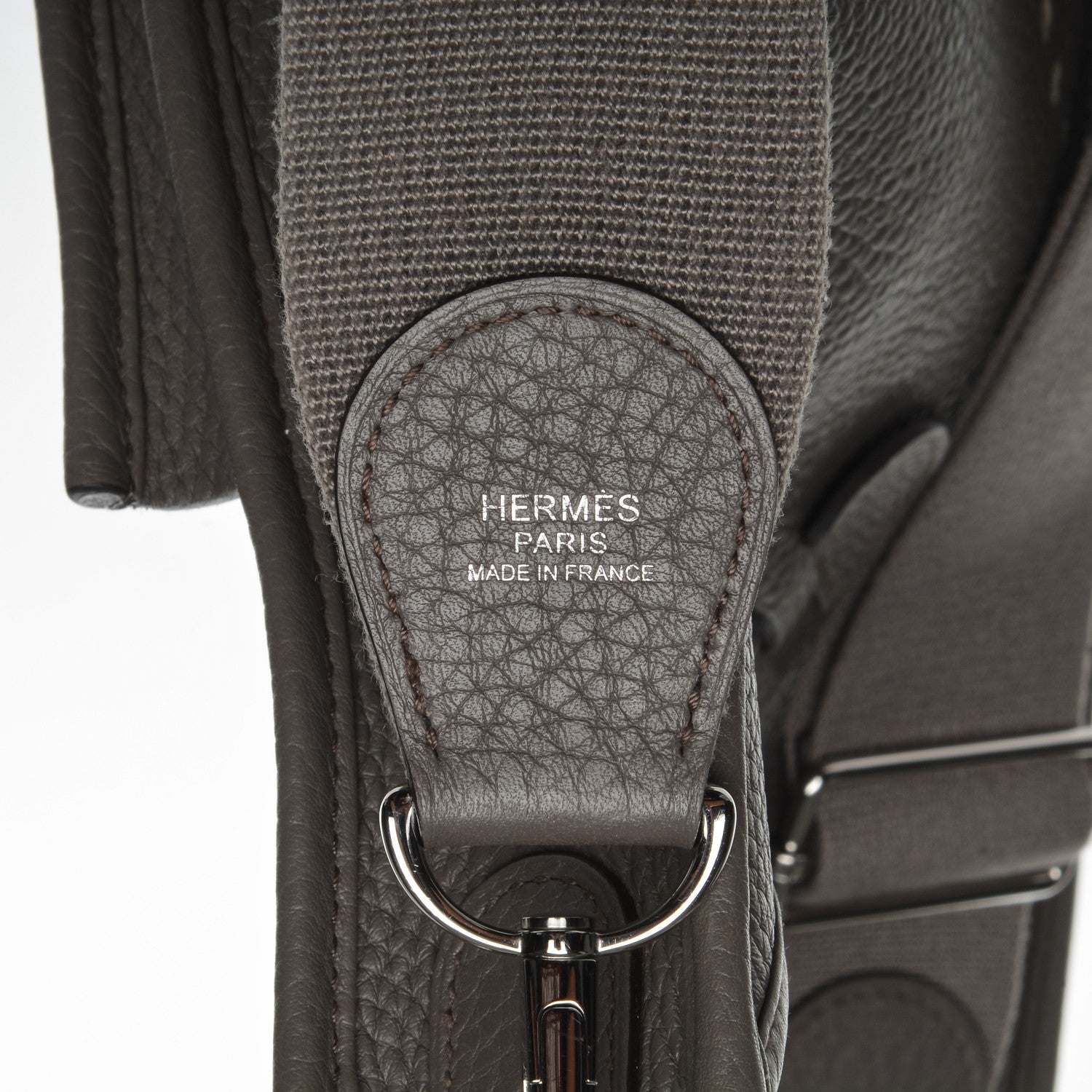 Hermes Taurillon Clemence Evelyne III GM Etain 13 of 14