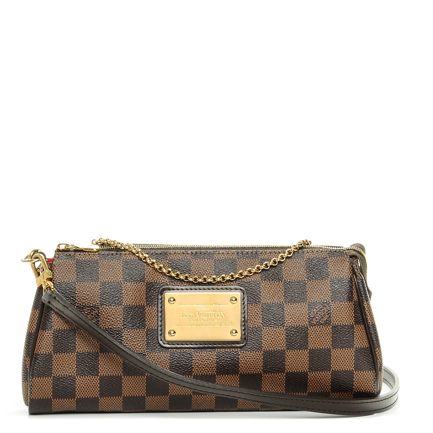 Louis Vuitton Damier Ebene Eva Clutch 1 of 6