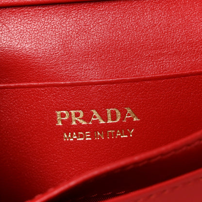 Prada Vitello Move Bi-Fold Wallet Fuoco 6 of 9