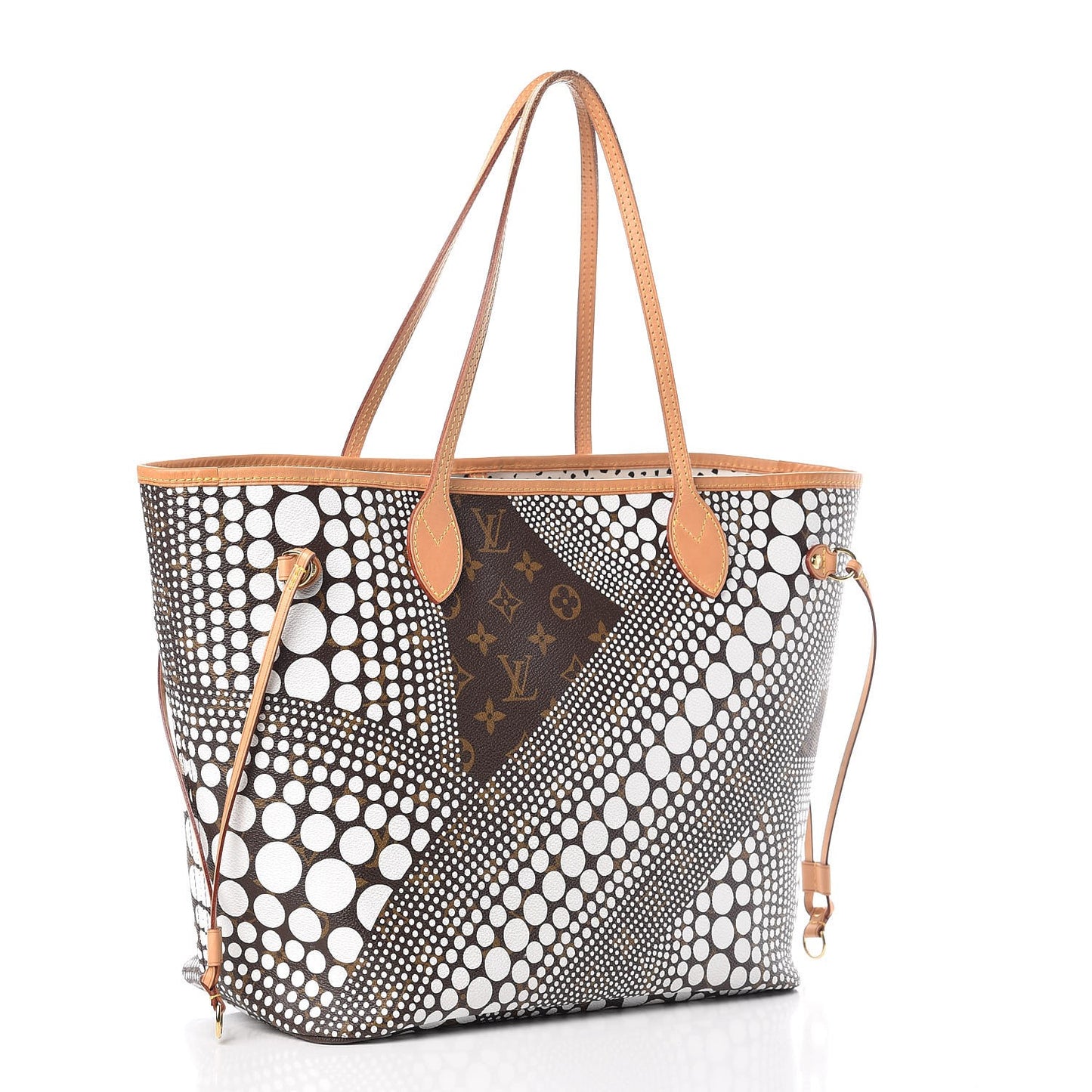 Monogram Kusama Waves Neverfull MM White