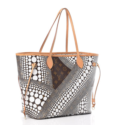 Louis Vuitton Monogram Kusama Waves Neverfull MM White 3 of 10