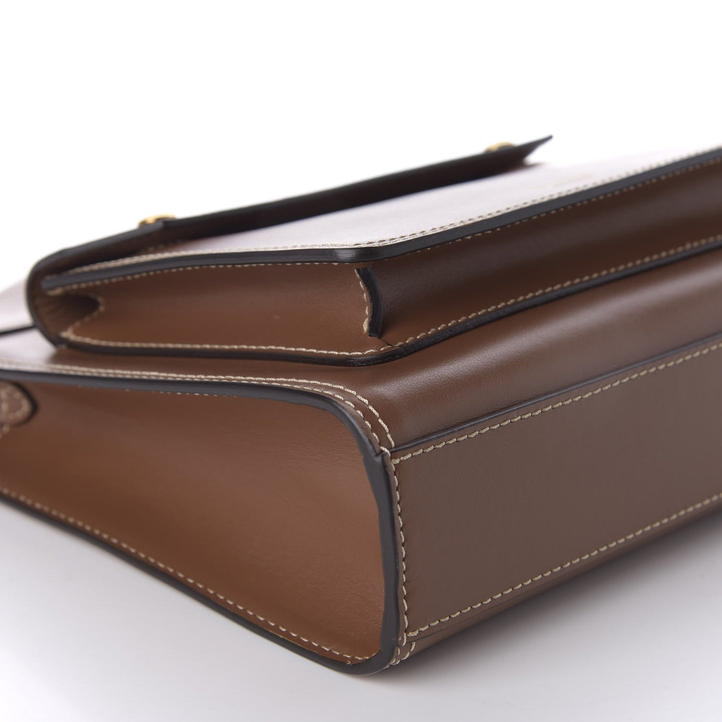 Smooth Calfskin Mini Pocket Bag Malt Brown