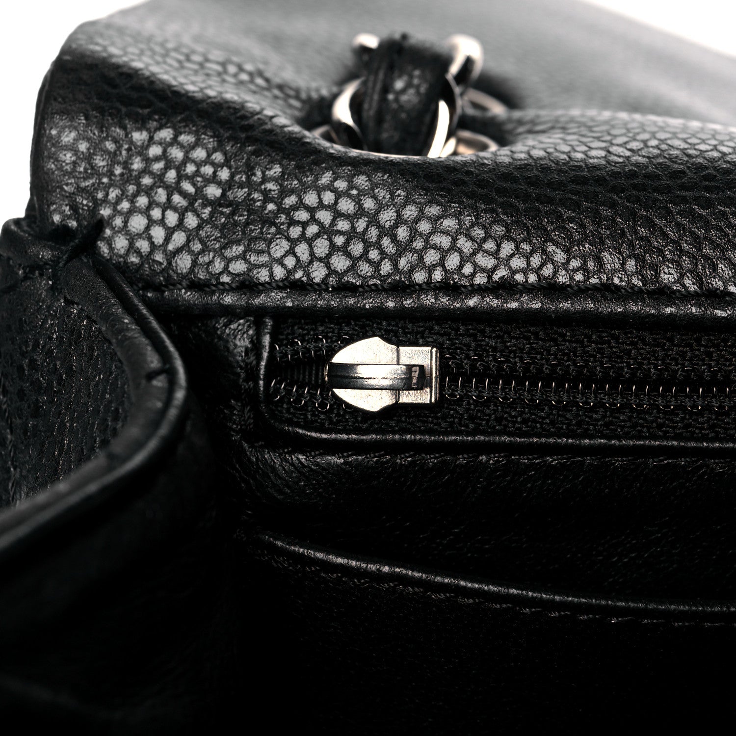 Chanel Washed Caviar Quilted Maxi Single Flap Black 13 of 13