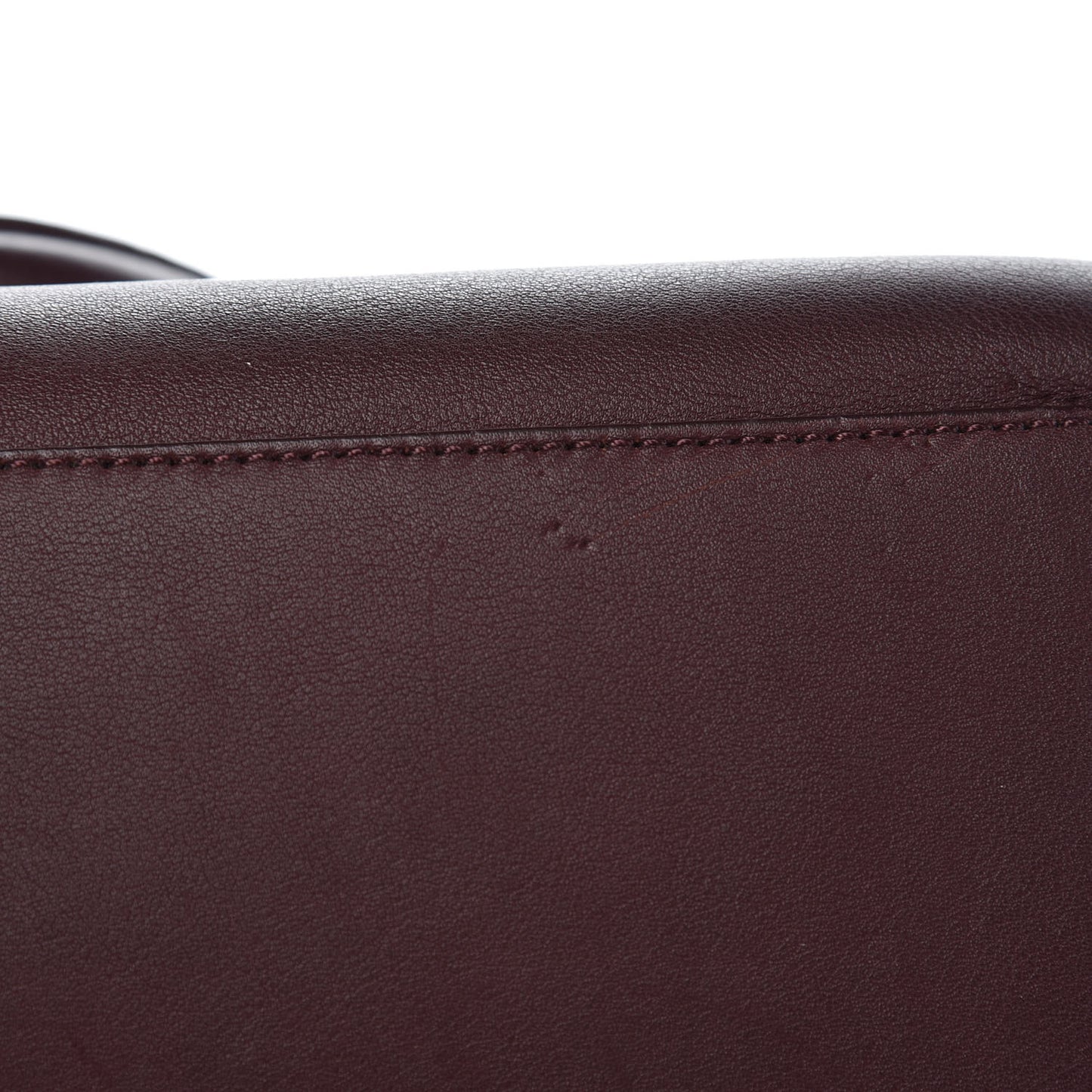 Silky Calf Small Willow Tote Oxblood