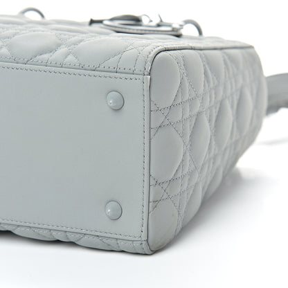 Christian Dior Ultra Matte Calfskin Cannage Medium Lady Dior Grey Stone 9 of 10