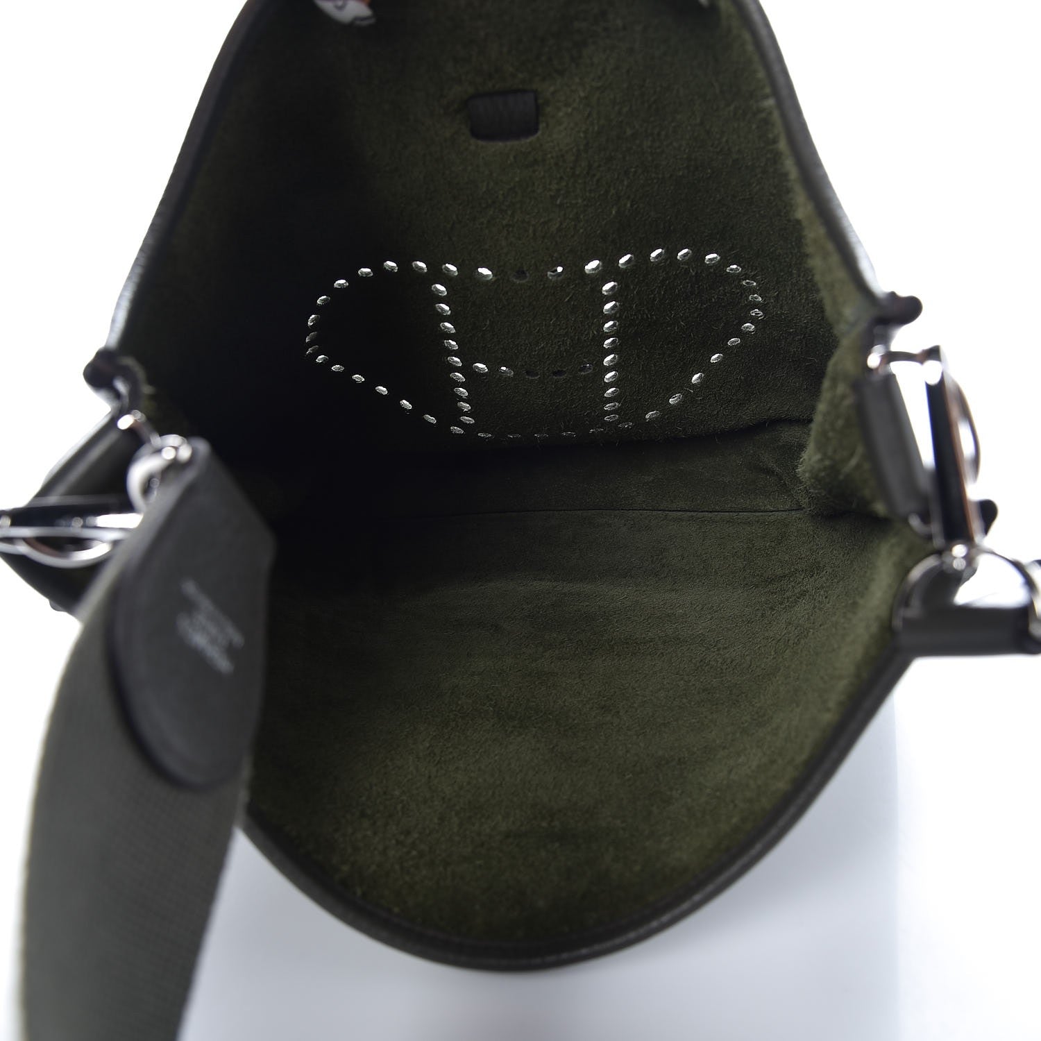 Hermes Taurillon Clemence Evelyne III GM Vert De Gris 5 of 8