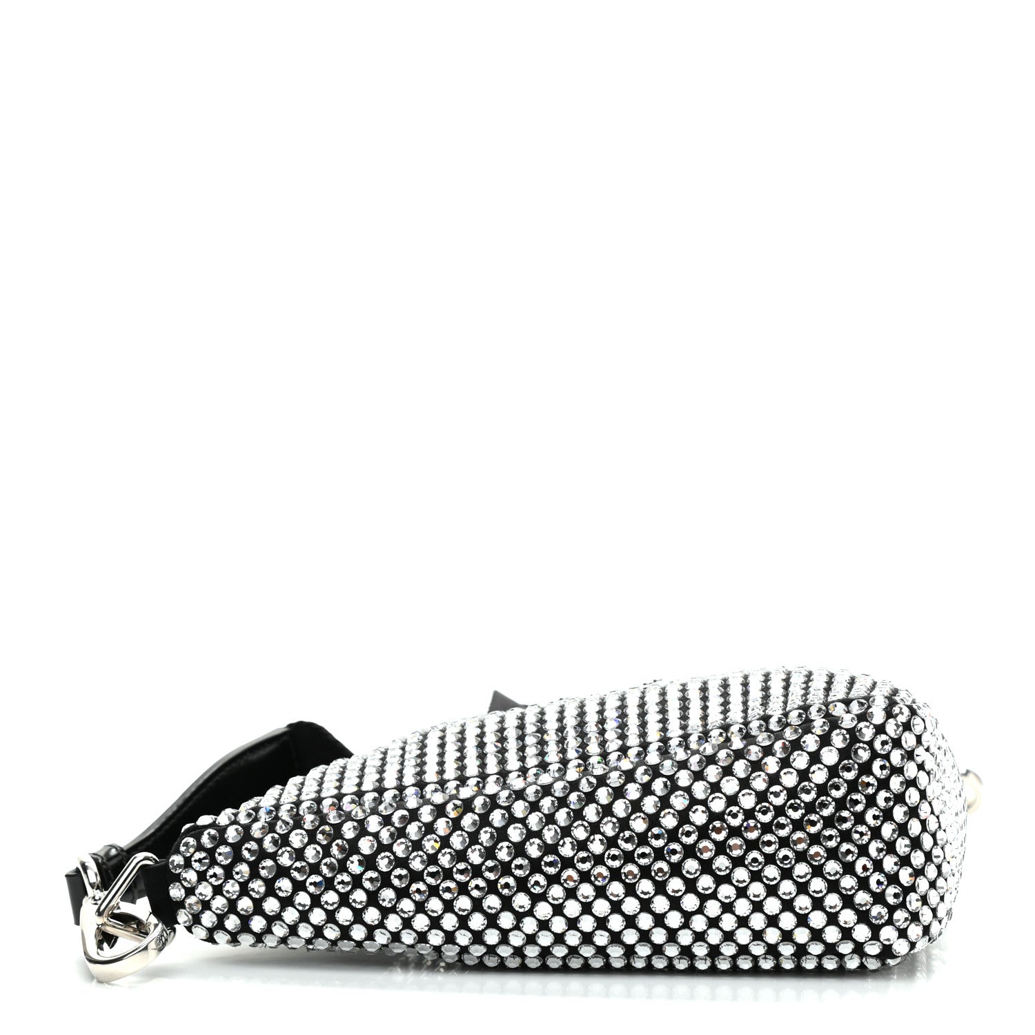 Prada Satin Crystal Triangle Shoulder Bag Cristal 4 of 9