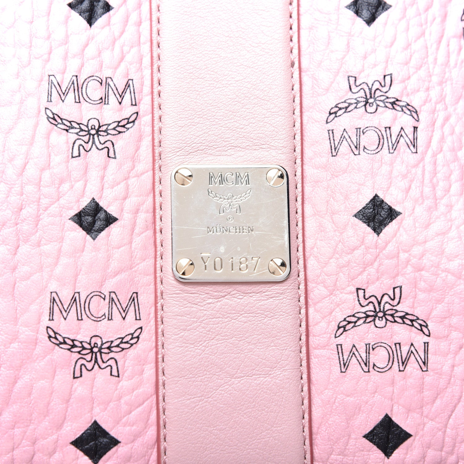 MCM Visetos Medium Liz Reversible Shopper Tote Soft Pink 9 of 16