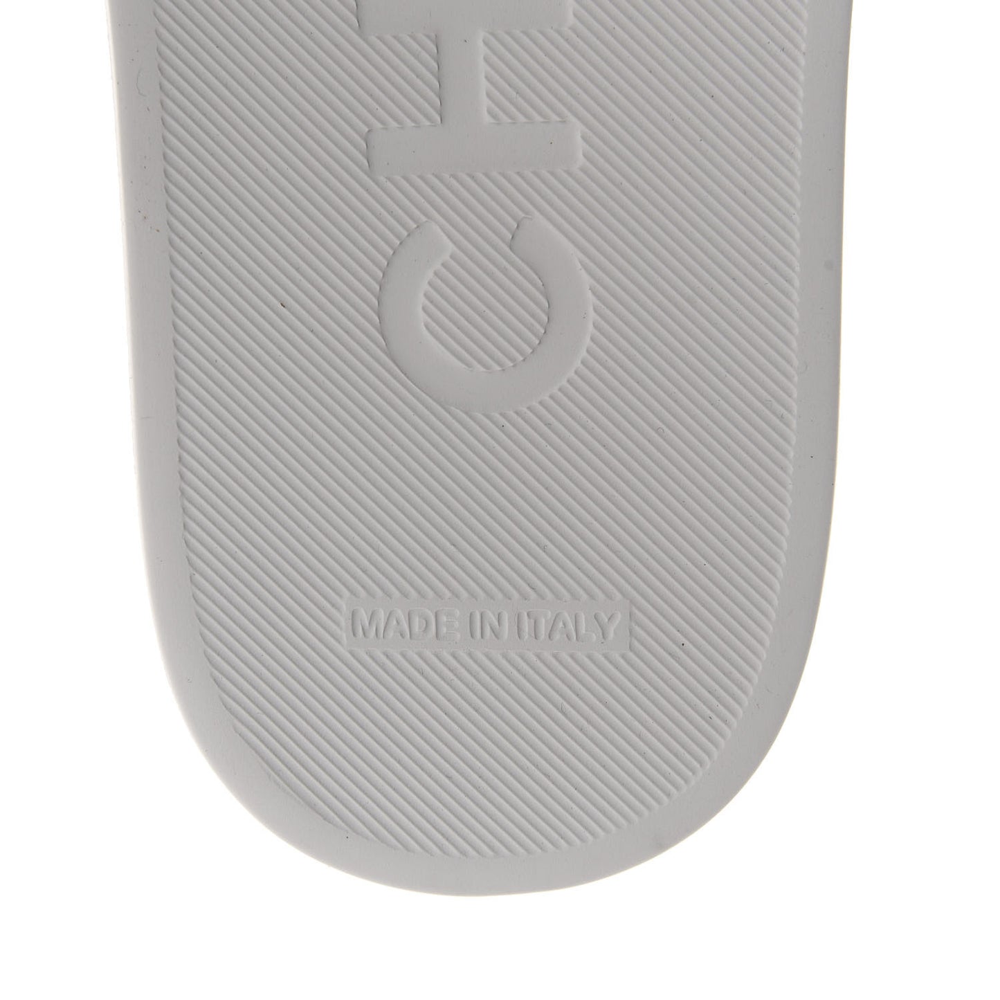 PVC CC Mules Sandals 38 White Grey