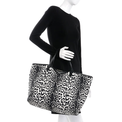 Givenchy Canvas Jaguar Print Large Antigona Tote Black White 2 of 9