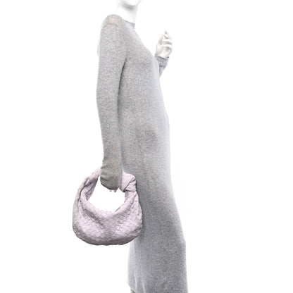 Bottega Veneta Suede Calfskin Intrecciato Teen Jodie Hobo Mirth Washed 2 of 11