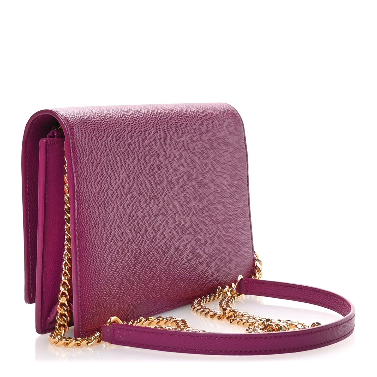 Grain De Poudre Classic Monogram Kate Tassel Chain Wallet Dark Grape