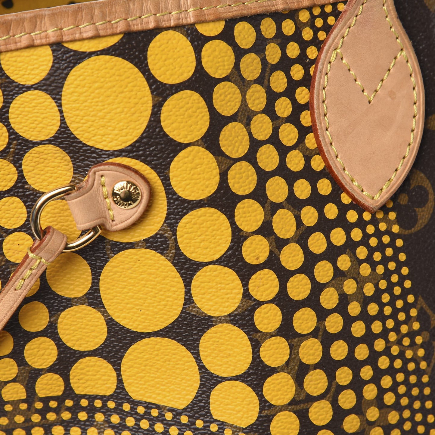 Monogram Kusama Waves Neverfull MM Yellow