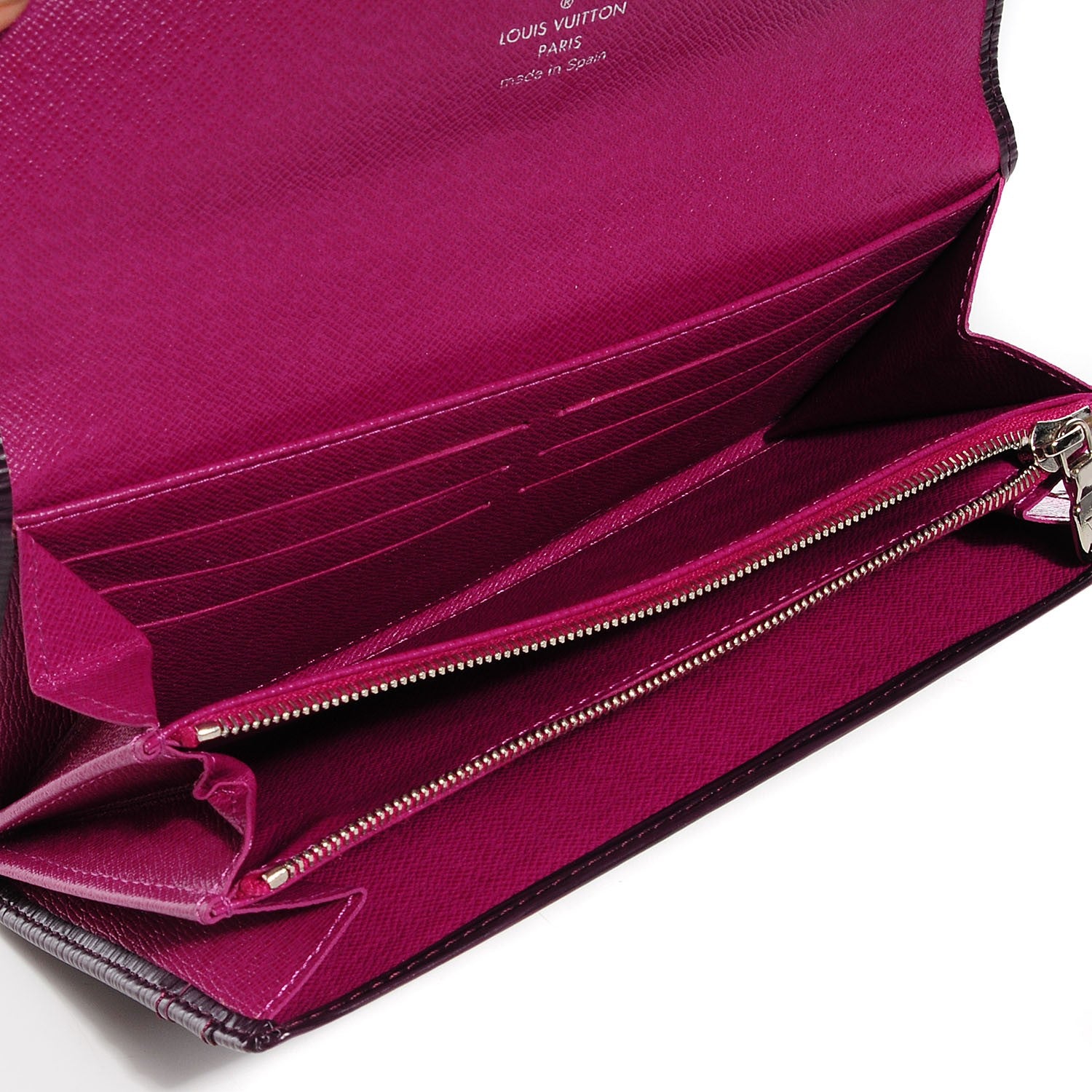 Louis Vuitton Epi Sarah Wallet Cassis Grenade 5 of 7