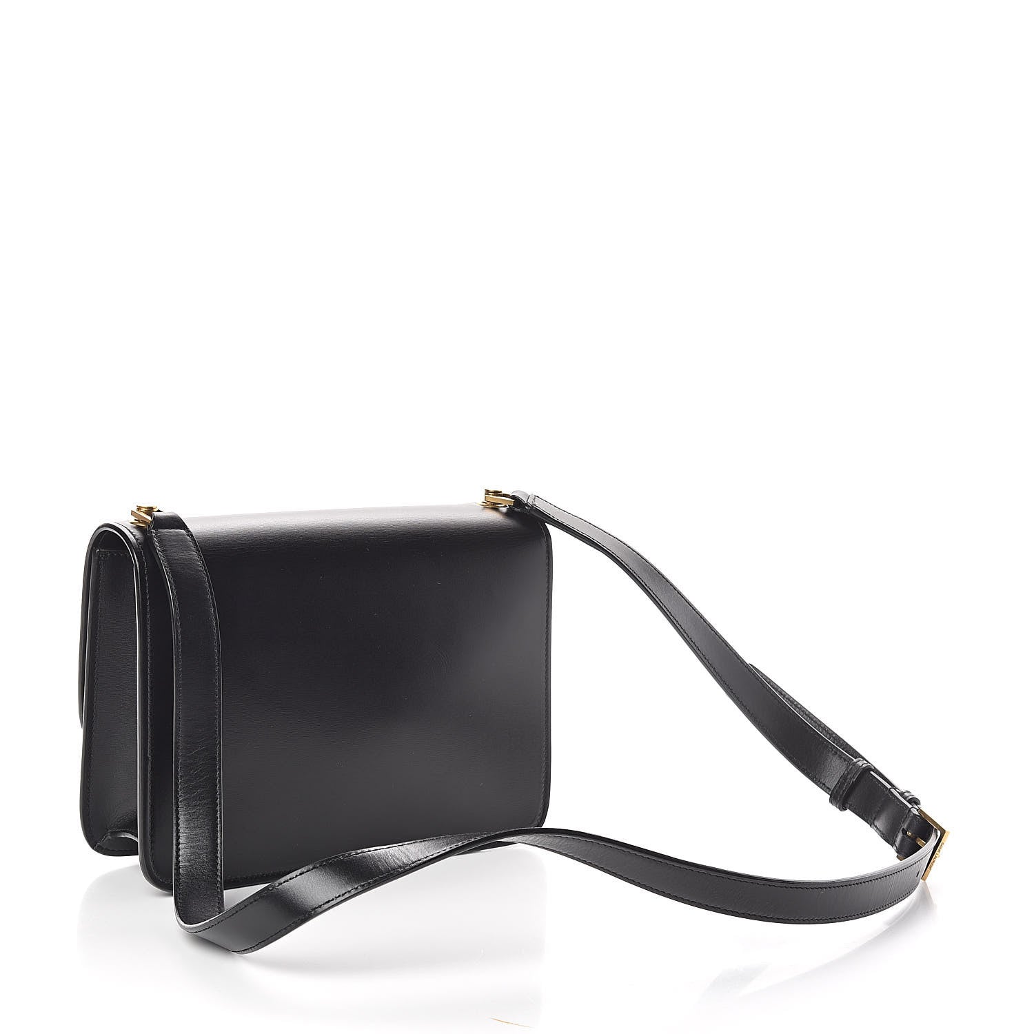 Saint Laurent Smooth Calfskin Carre Satchel Black 3 of 10