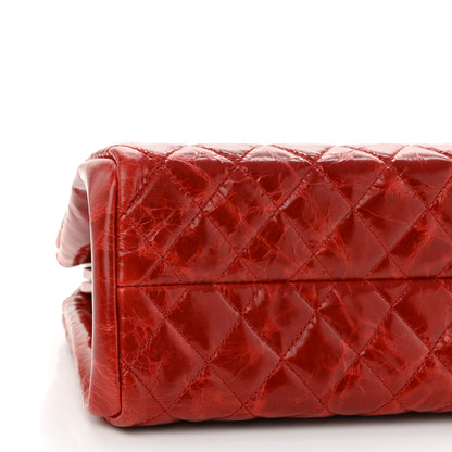 Chanel Glazed Calfskin Quilted Medium Just Mademoiselle Red 9 of 10