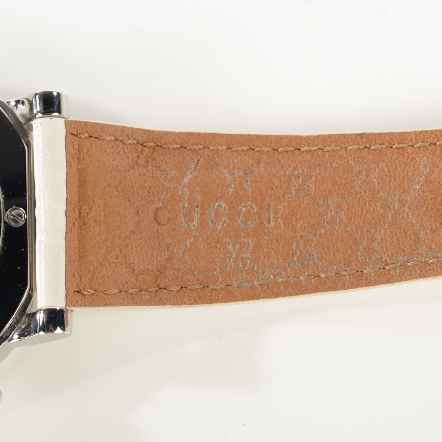 Gucci Stainless Steel Calfskin Diamond Mother of Pearl 44mm G-Chrono Quartz Watch 4 of 7