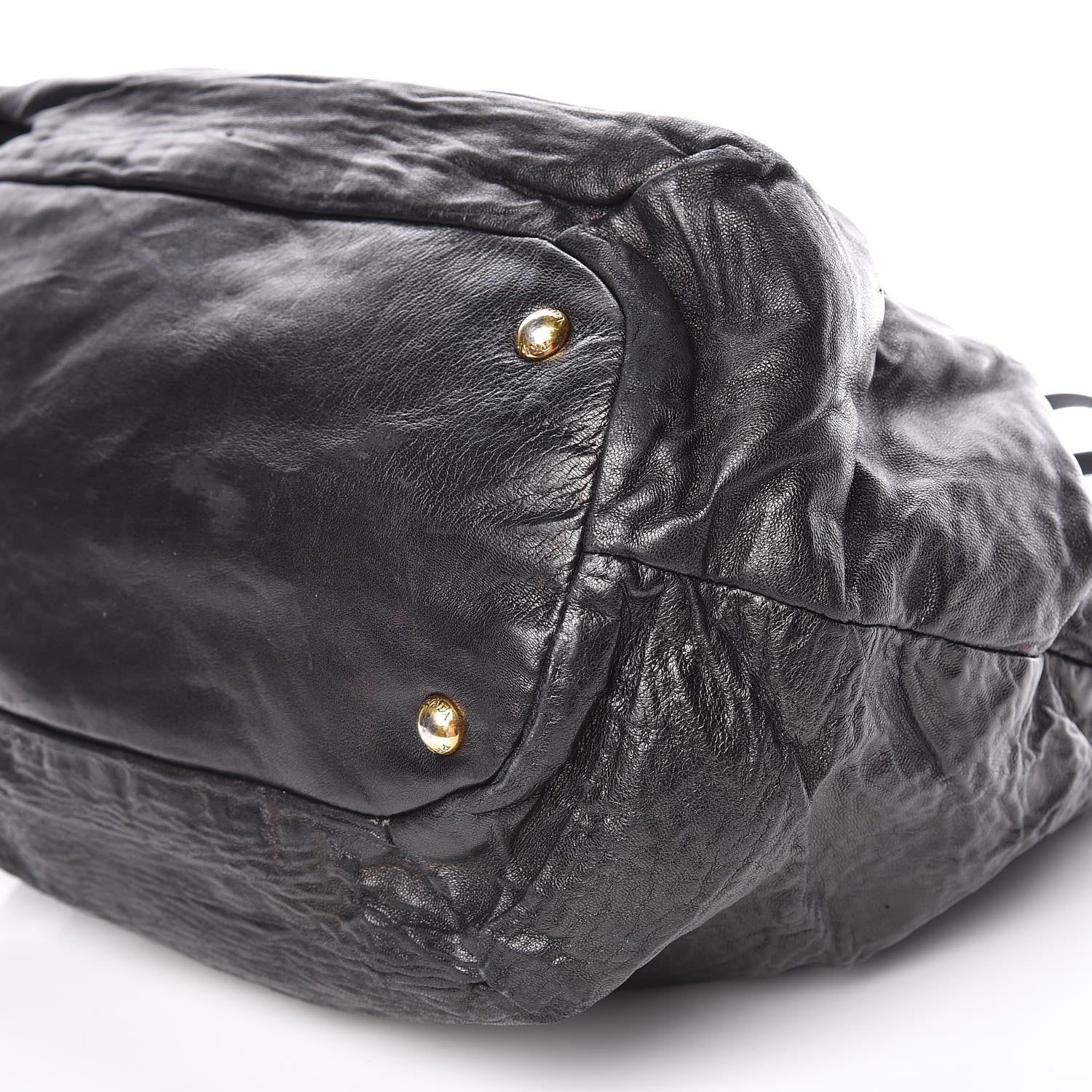 Prada Nappa Antique Tote Black 9 of 9