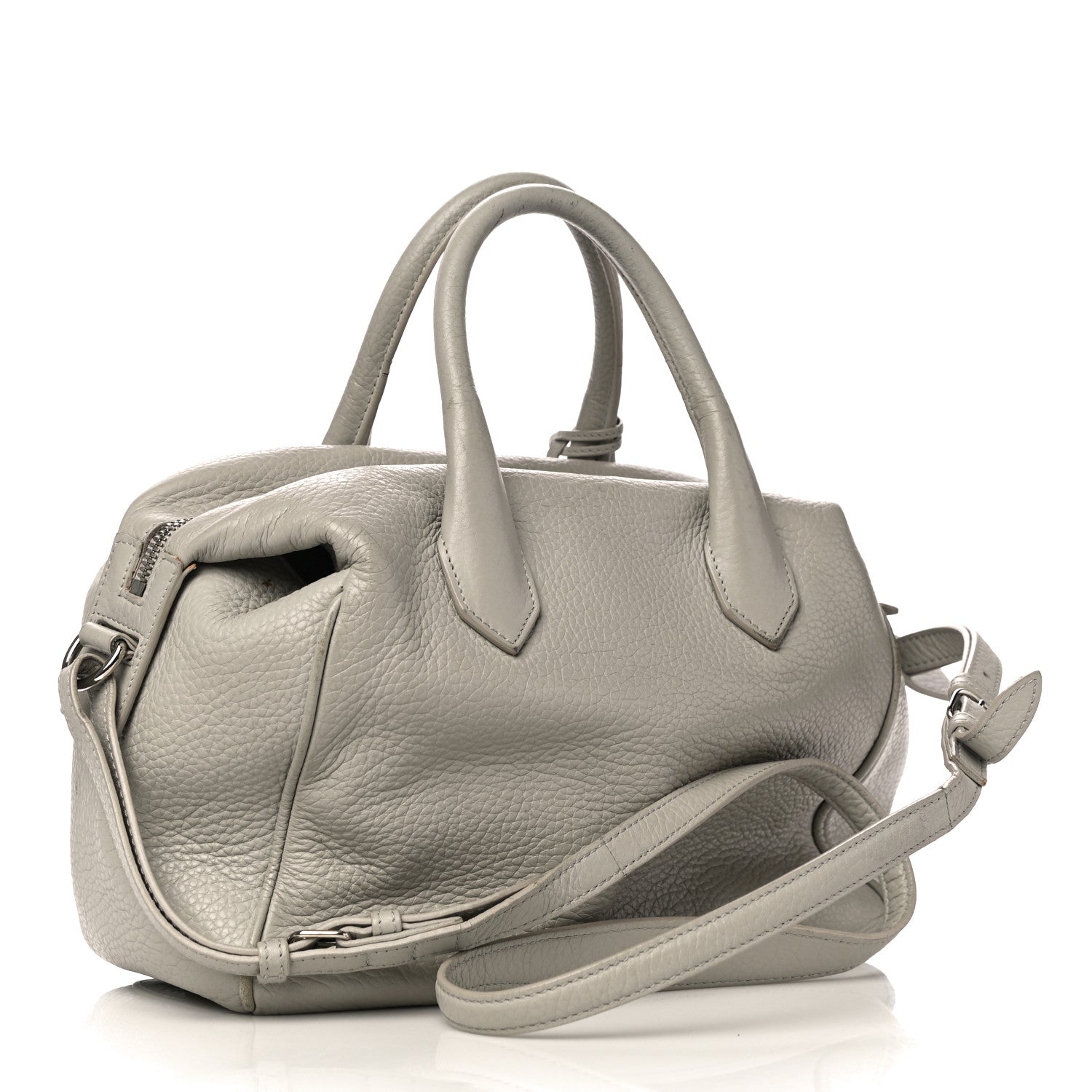Balenciaga Veau Gros Grain Small Infanta Boston Gris Vison 2 of 16