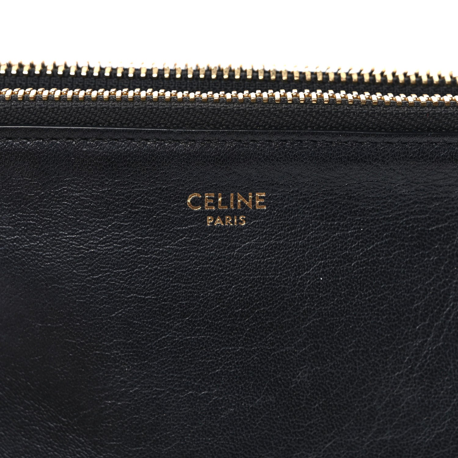 Celine Lambskin Small Trio Crossbody Bag Black 8 of 12
