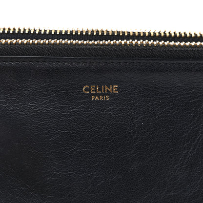 Celine Lambskin Small Trio Crossbody Bag Black 8 of 12