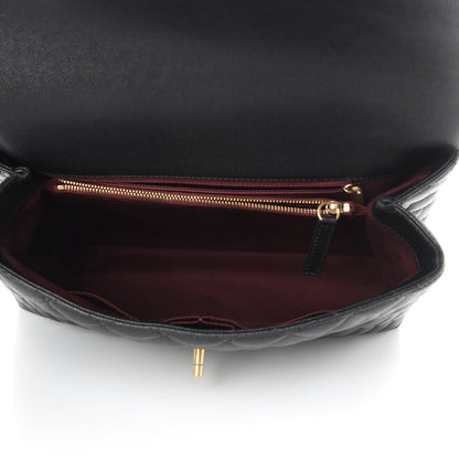 Chanel Caviar Quilted Medium Coco Handle Flap Black 5 of 11
