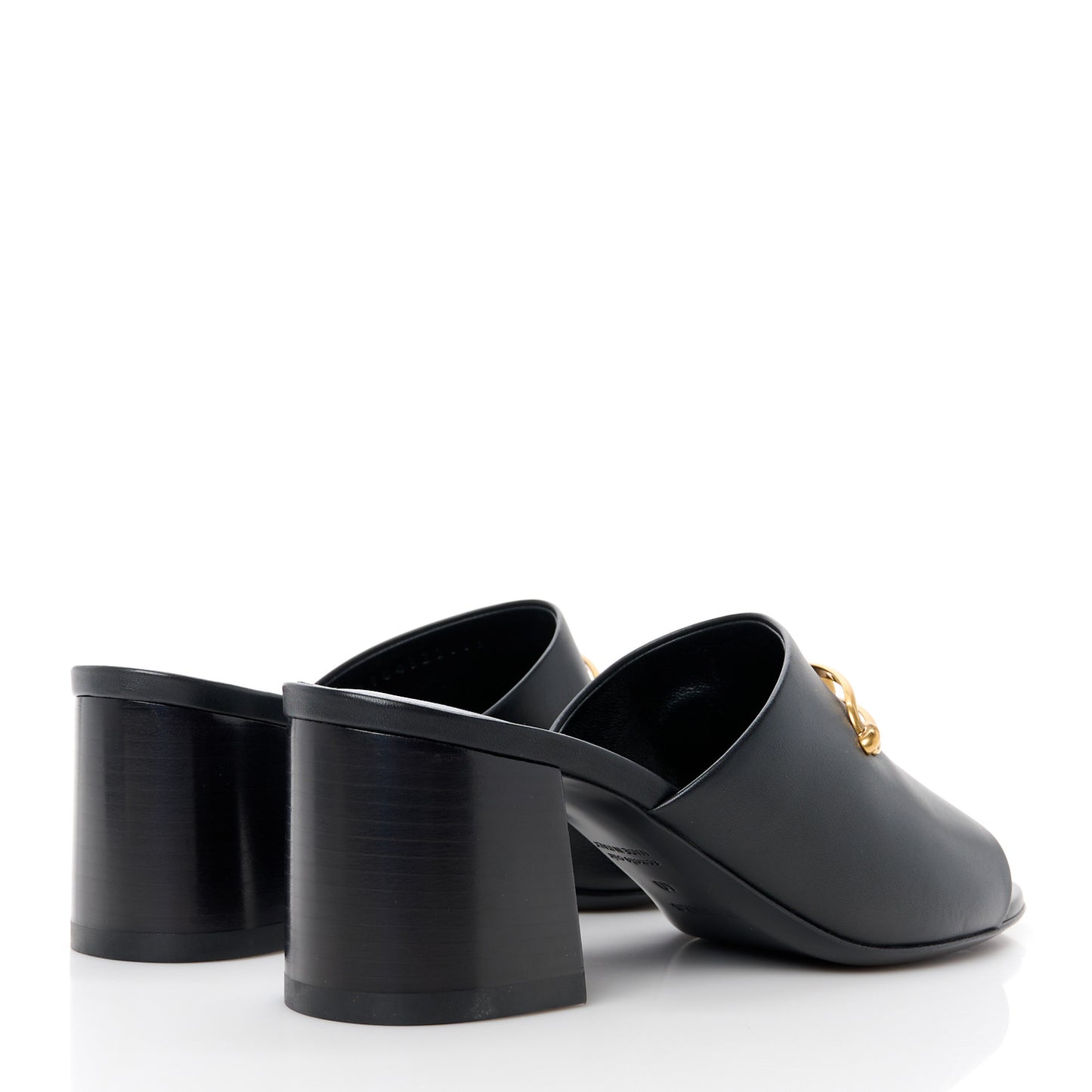 Calfskin Camilla Mules 40 Black