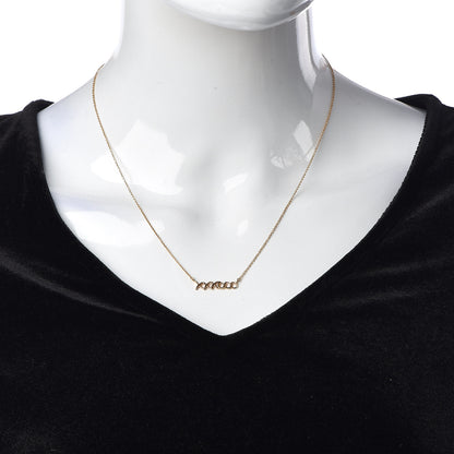 Tiffany 18K Rose Gold Paloma's Graffiti Love and Kisses Pendant Necklace 2 of 5