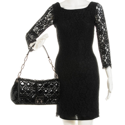 Christian Dior Patent Cannage New Lock Flap Black 2 of 9