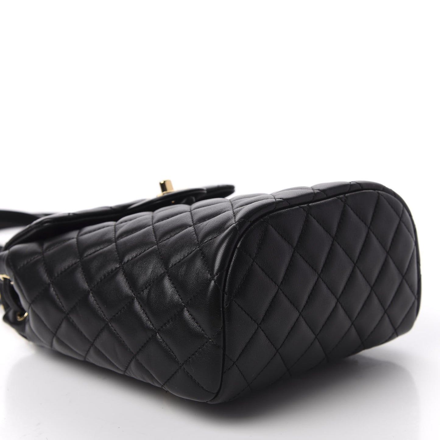 Calfskin Quilted Mini Urban Spirit Backpack Black