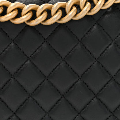 Chanel Lambskin Quilted New Medium Boy Flap Black 8 of 16