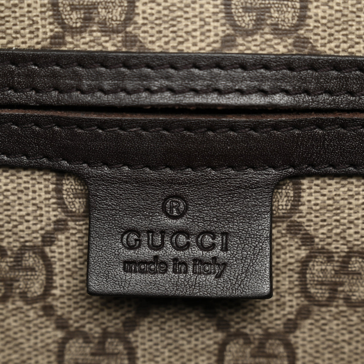 GG Plus Boston Vanity Bag Brown