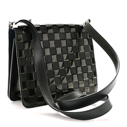 Louis Vuitton Damier Vernis Cabaret Bag Petrole Blue 3 of 11