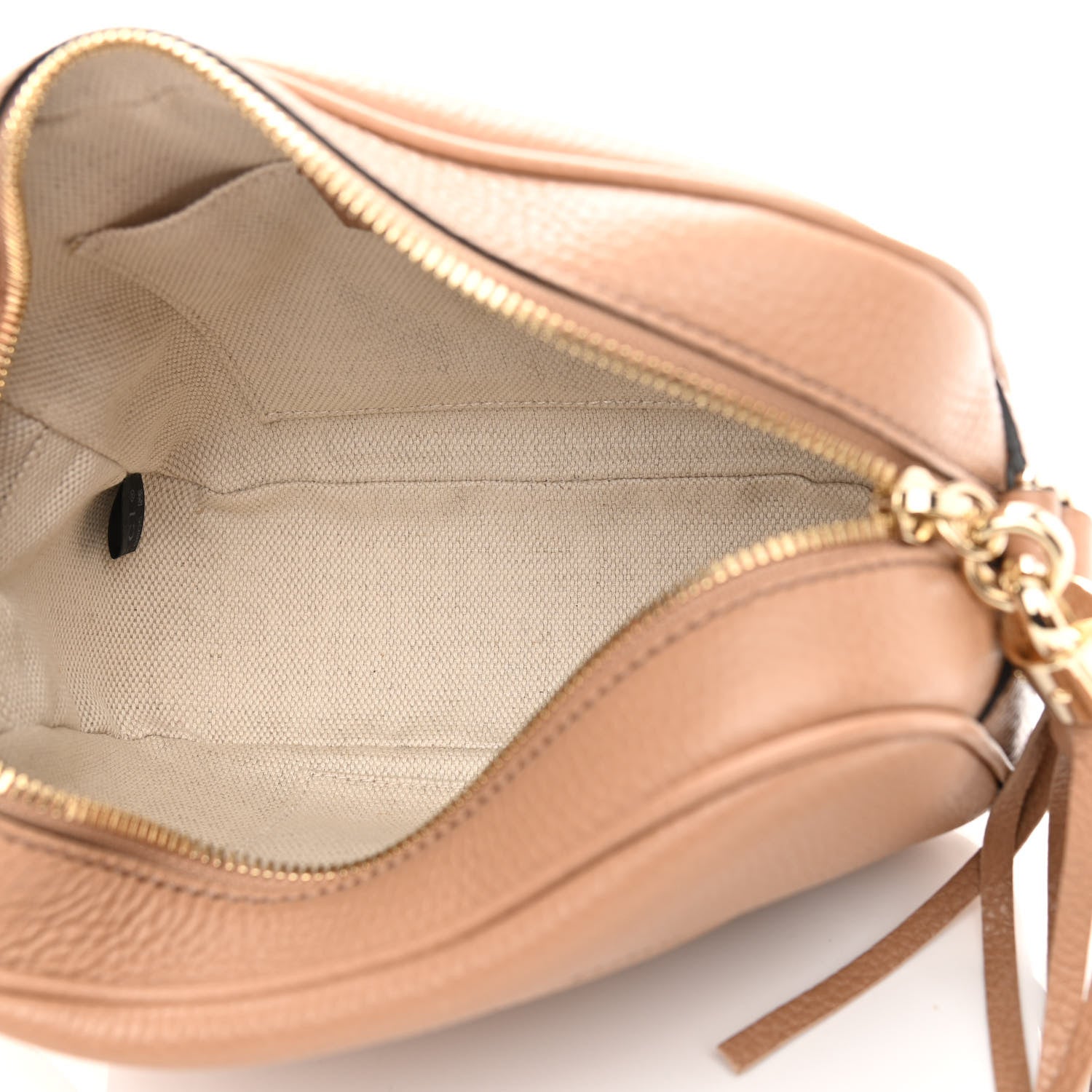 Gucci Pebbled Calfskin Small Soho Disco Bag Rose Beige 5 of 13
