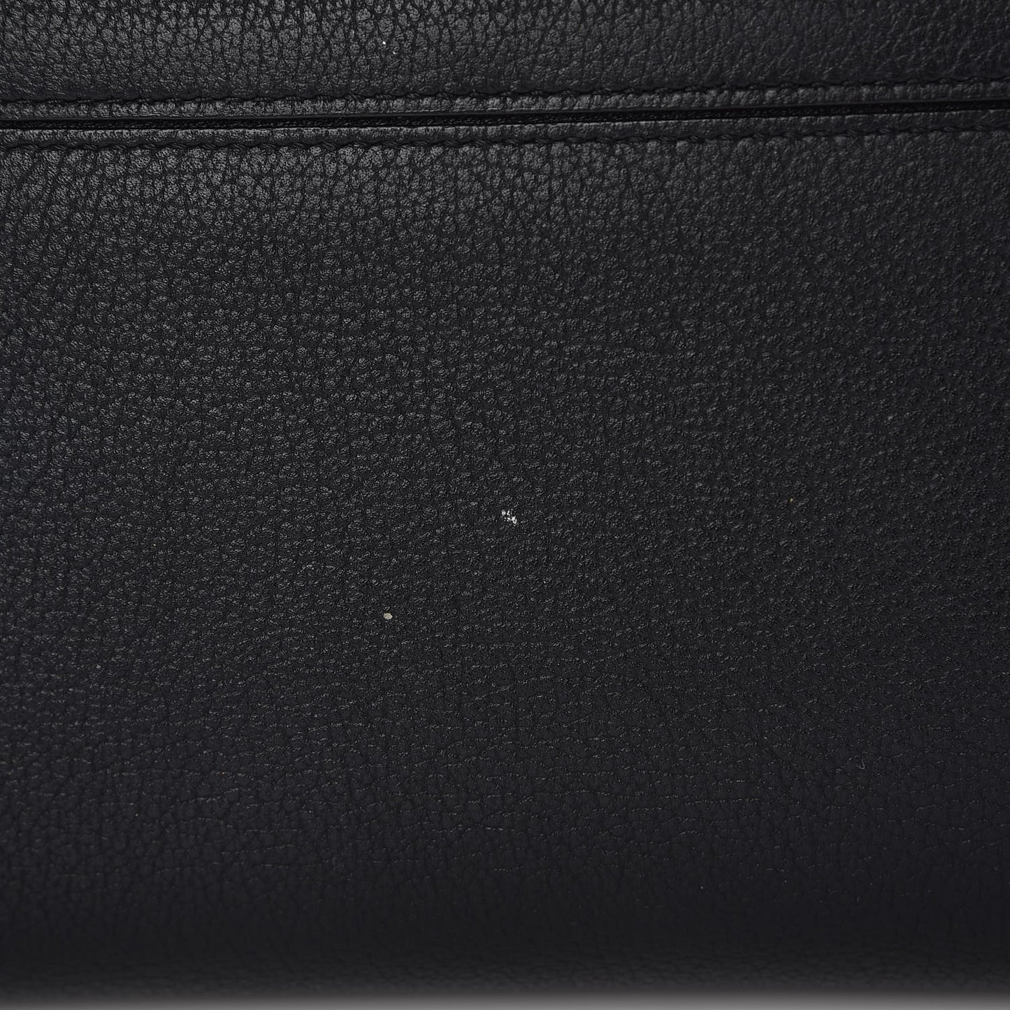 Supple Grained Calfskin Large Open Bar Tote Black