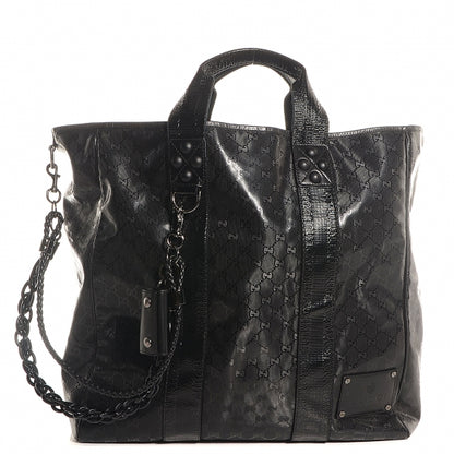 Gucci Imprime Monogram Medium GG Tote Black 1 of 7