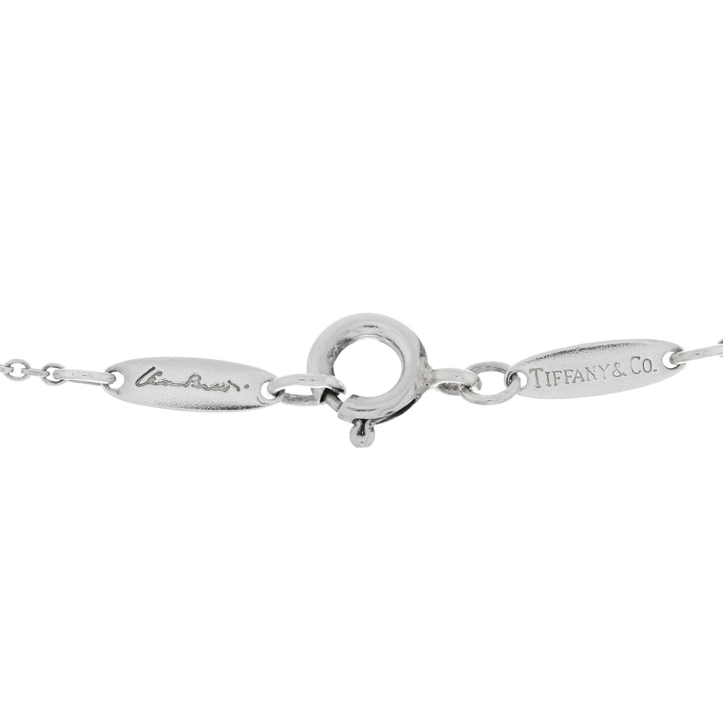 Sterling Silver Elsa Peretti Infinity Cross Pendant Necklace